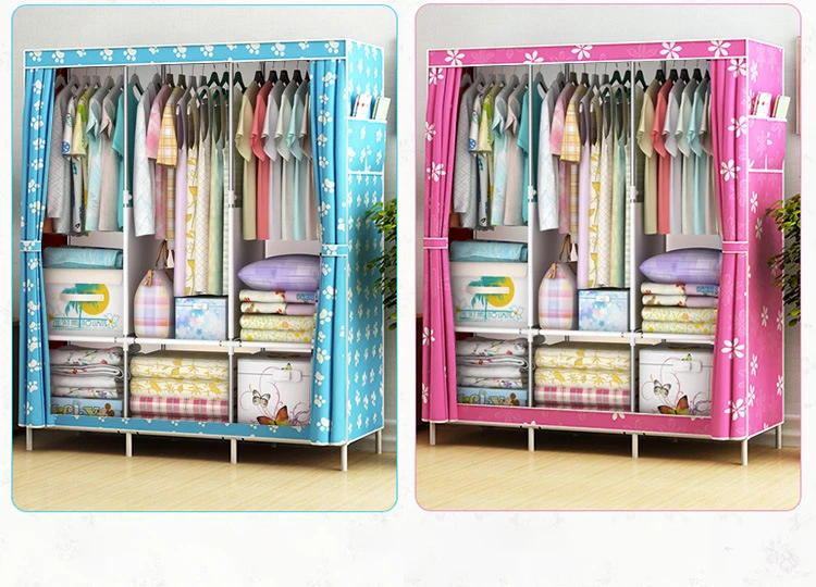 Diy Foldable Wardrobe Cheap Non Woven Canvas Folding Portable