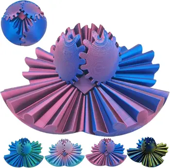 Gear Ball Sphère Imprimée 3D – Boule D’engrenage 8 Cm – PLA écologique, Anti-stress, Fidget Pour TDAH Et Adulte – Cadeau