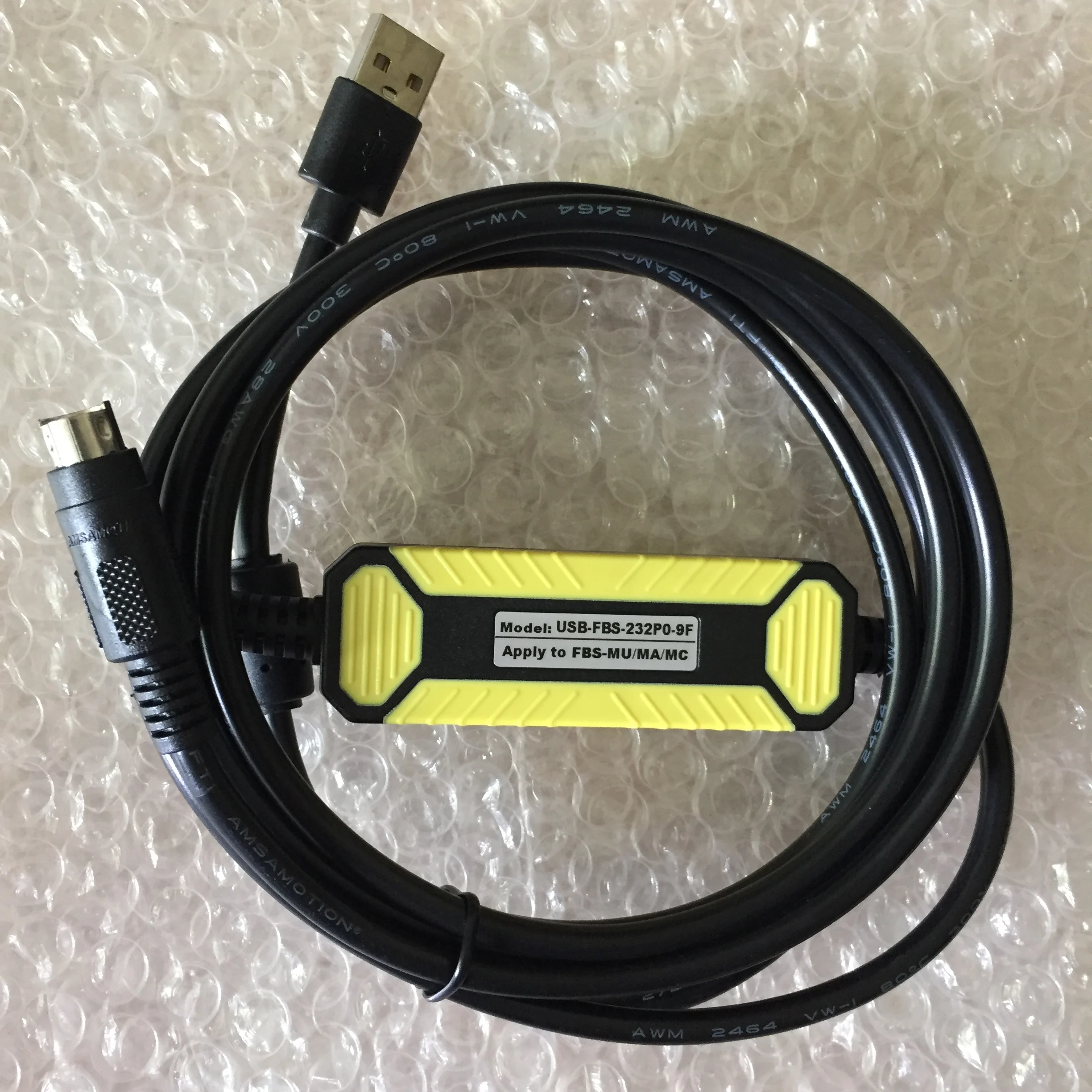 for PLC Programming Cable Data Download line USB-FBS-232P0-9F Cable Black for PLC Programming Cable Data Download line USB-FBS-232P0-9F Cable Black