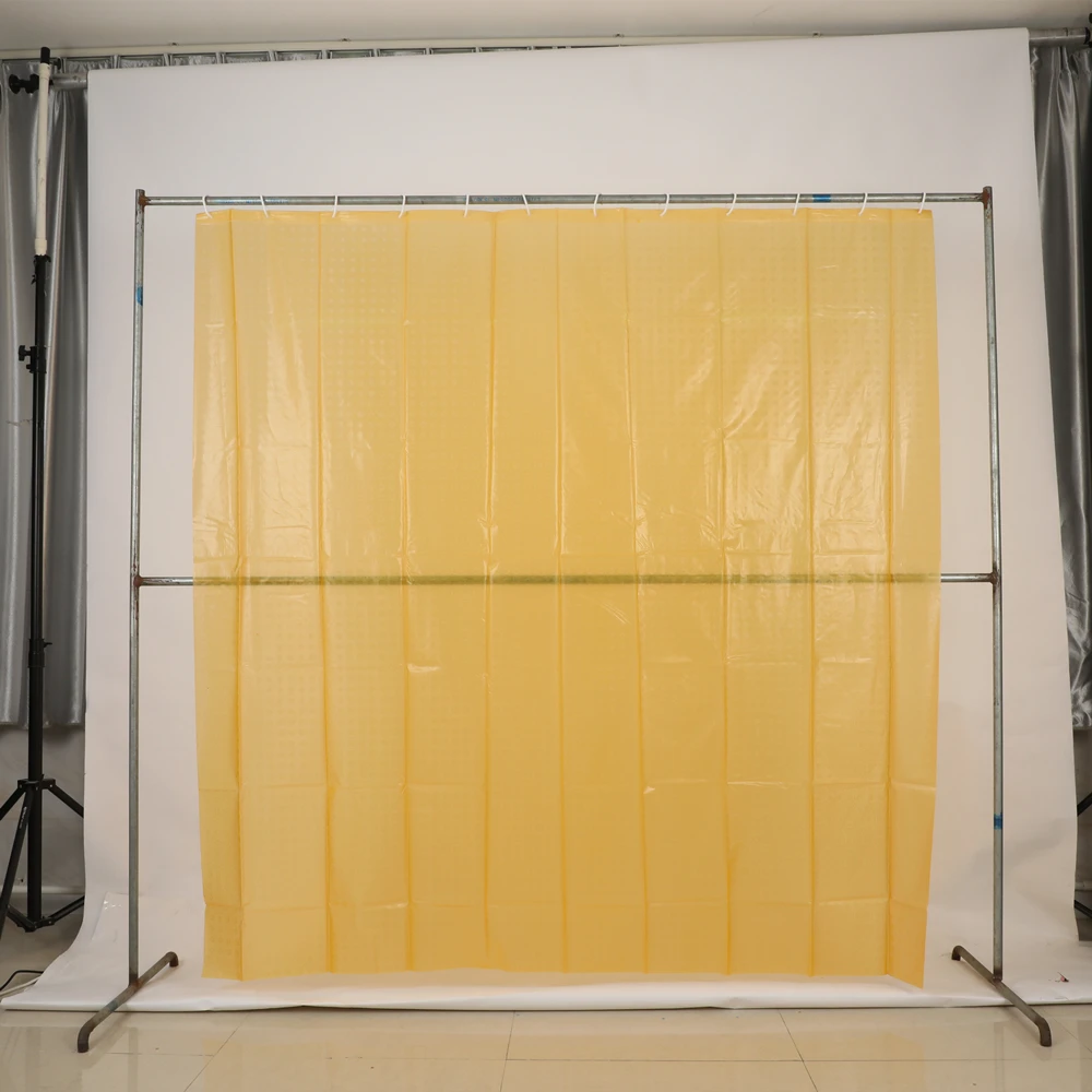 Solid Color  and Custom Printed Waterproof Transparent Plastic Foldable Shower Curtain