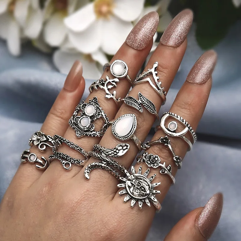 Anelli Del Malocchio Blu Turco Fortunato Per Le Donne Anello In Acciaio - Foto 5