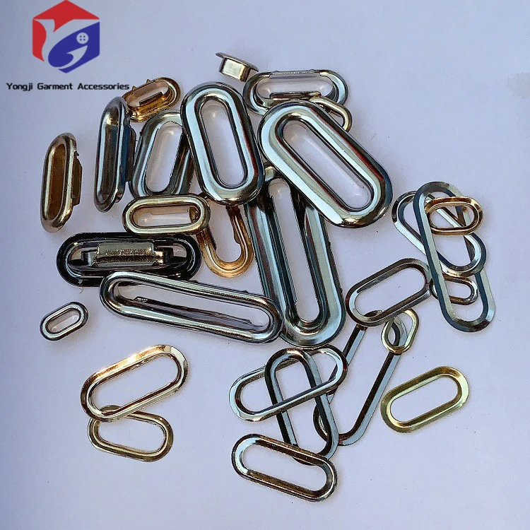 Производство по низкой цене, овальные металлические люверсы с шайбами для сердечников из бисера, одежда, кожаные, холщовые, золотые люверсы