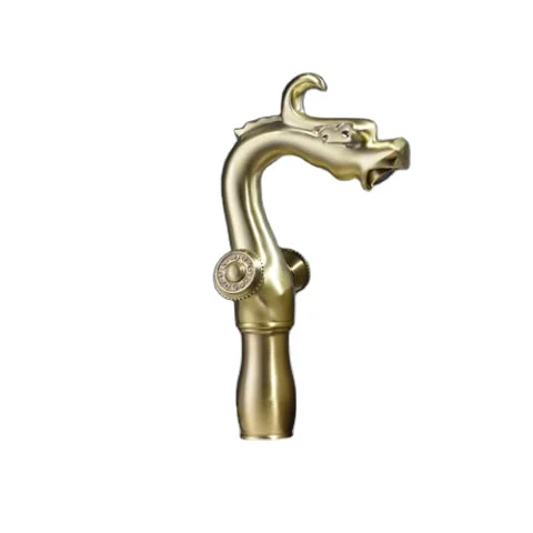 Details about   Washroom Dragon Shape Basin Art Faucet Antique Brass Bathroom Vessel Mixer Taps 