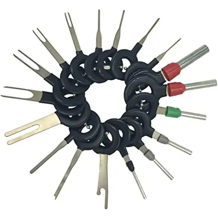 Kit Di 5 Strumenti Per Smontaggio Cablaggio Auto – Sonde In Acciaio Al Titanio E Plastica, 1.5/1.3/1.0/0.8 Mm, Per Rimuovere Terminali E Pin - 2