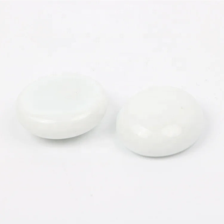 Домашний сад ваза украшение белые плоские стеклянные мраморы