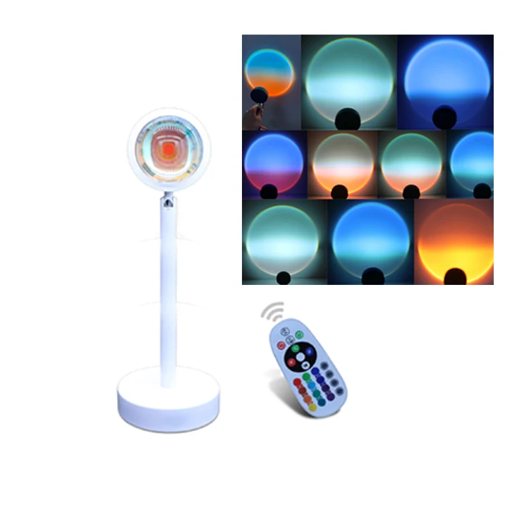 Proiettore di luce al tramonto, luce LED per tramonto, alone al tramonto, luce al tramonto, decorazione per la stanza con sfondo multimediale | Leroy Merlin