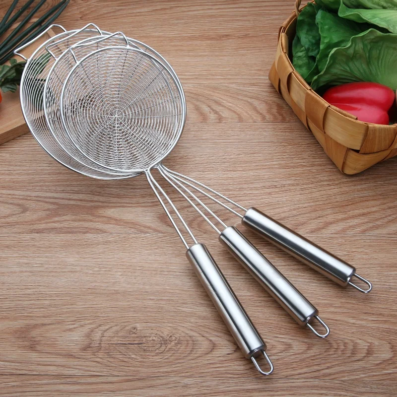 Wholesale Stainless Steel Spider Strainer Skimmer Ladle Kitchen