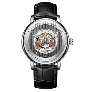 Pindu Watches Luxury Classic Stainless Steel Watch Multi-Function Date Automatic Mechanical Women's Watch