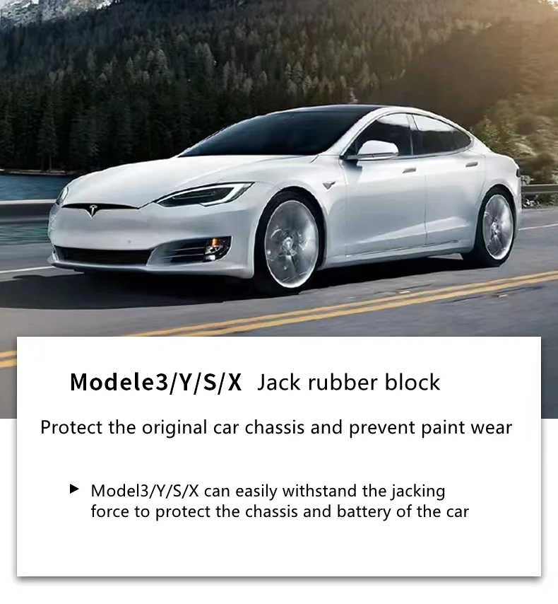 Tesla Tesla Model3 X Y Chassis Adapter Jack Rubber Support Block Jack