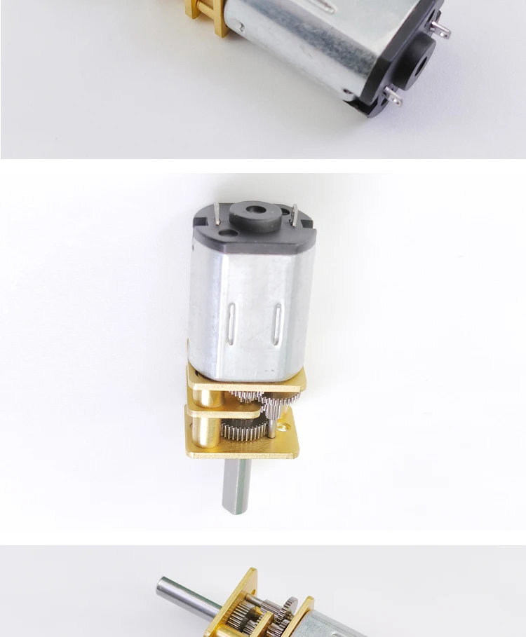 DC Getriebemotor GA12-N20 - 3V-12V Metallgetriebe Mit Gewindewelle