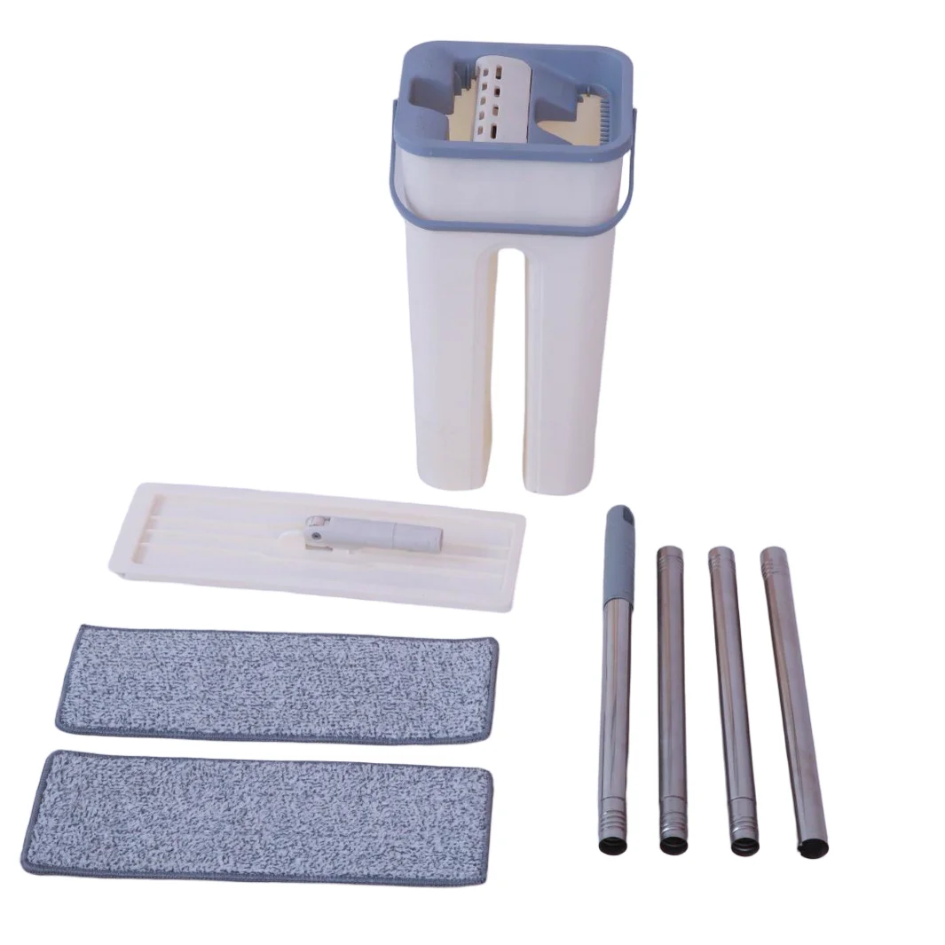 Швабра для выжимания пола из нержавеющей стали с вращением на 360 градусов