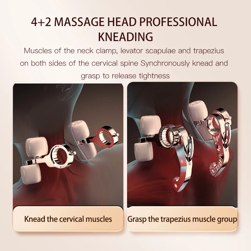 Techlove 6d Kneading Neck Massager Powerful Wireless Mini Neck Shoulder Back Massager N5 Trapezius Massager With Graphene Heat
