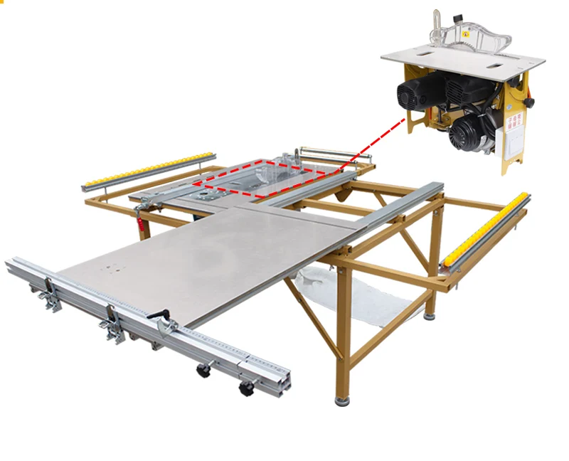 2021 Easy to Carry Slide Fold Table Saw Machine for Woodworking