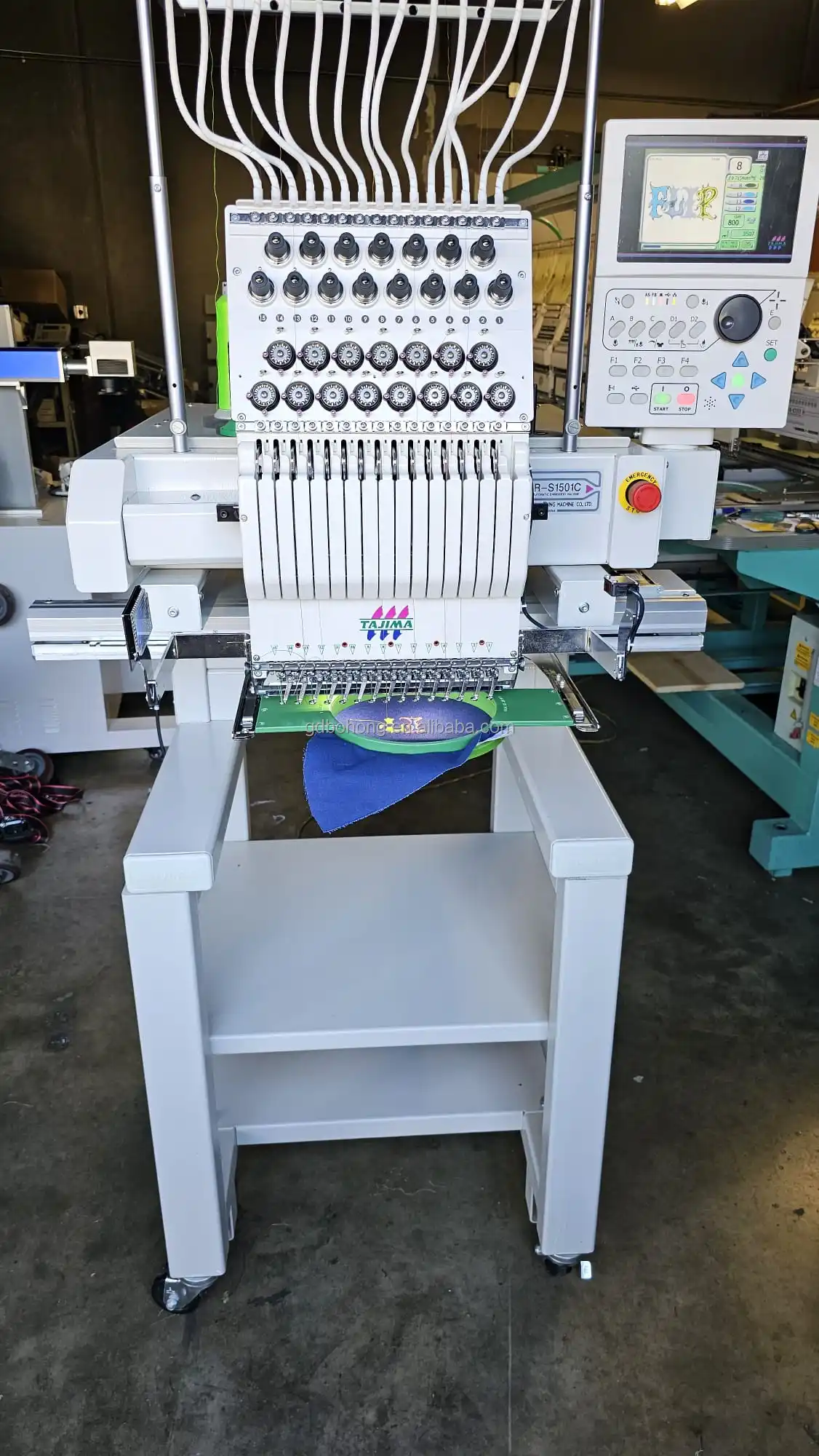 Tajima TMBR-S1501C 15 Needles Single Head Multifunctional Embroidery ...
