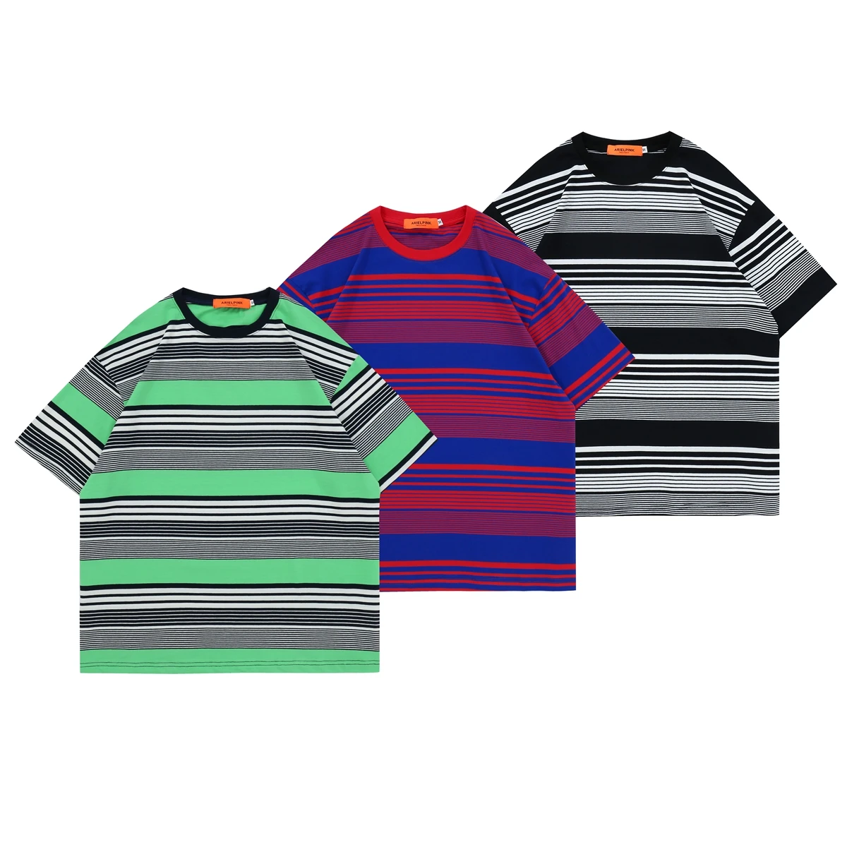 Loose Designer Unisex Classic Streetwear Latest Popular Wholesale Striped T- shirt - Buy Wholesale Striped T-shirt/ Wholesale Striped T-shirt/ Wholesale  Striped T-shirt/ Wholesale Striped T-shirt,Oem Fashion Wholesale Black And  White Striped Print Couple