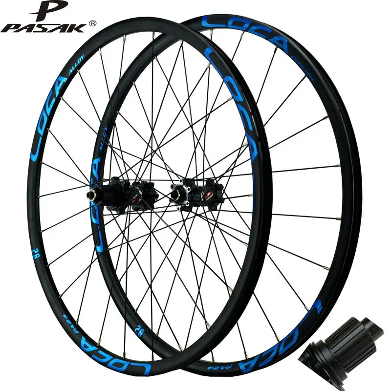 PASAKホイールブラック Pasak MTB ホイールセット Aro 29 27.5 26 クリンチャー リム