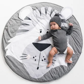 Factory price soft baby play mat baby crawl rug animal pattern floor rug bedding blanket baby crawl cotton play mat