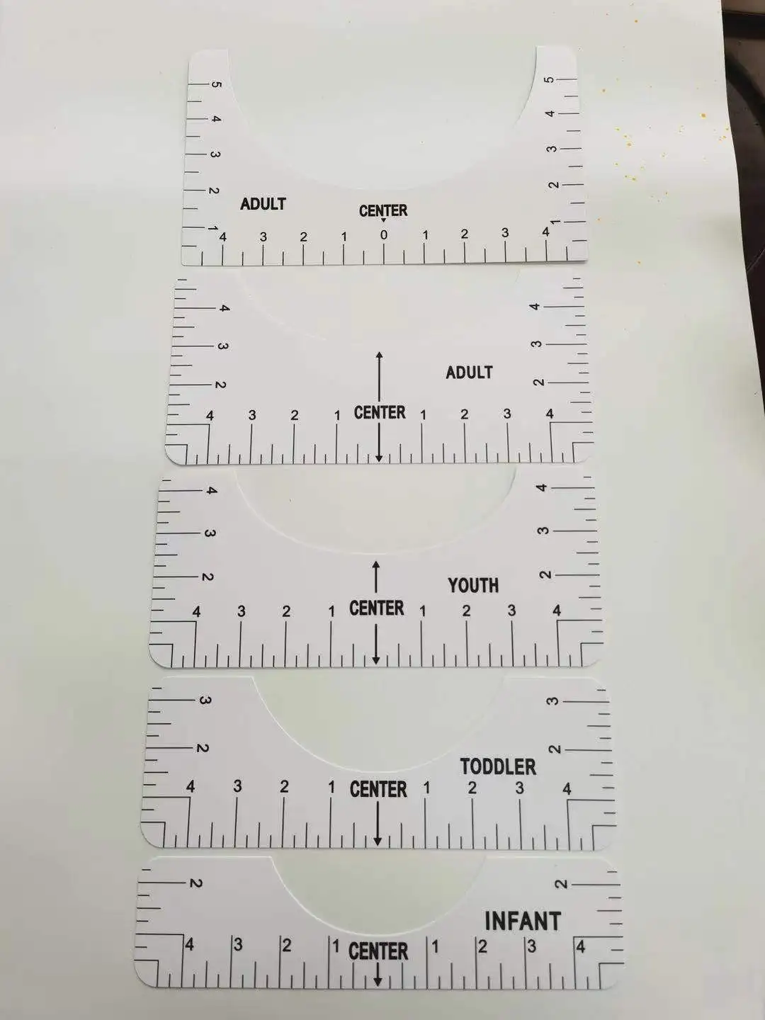 4Pcs/set T Shirt Ruler Guide for Applying and Sublimation Guide