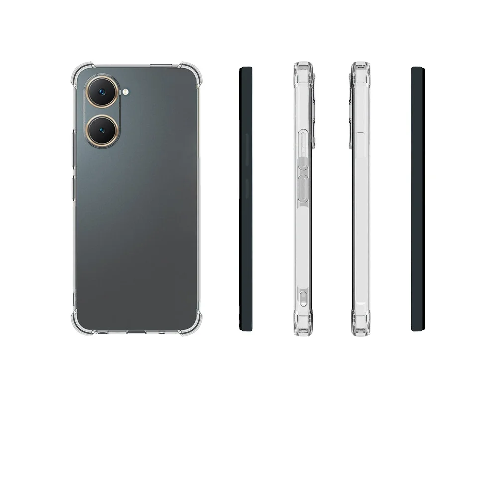 Phone Case Transparent Shockproof Tpu Case for Vivo Y03 4G Back Cover Corners