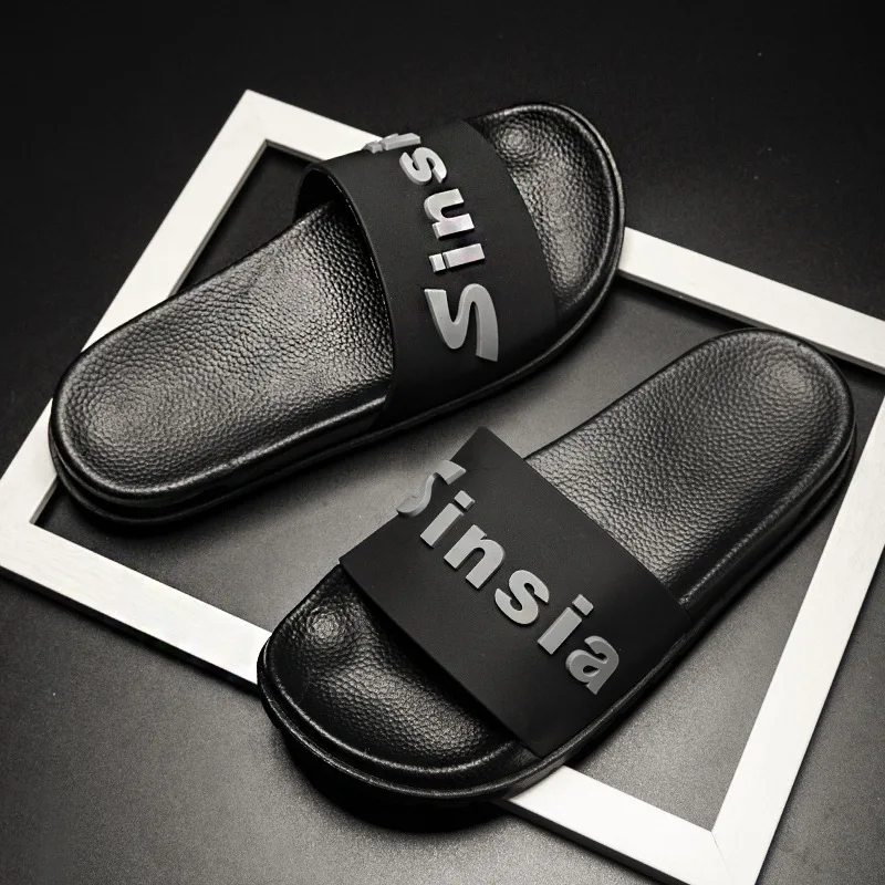 Black Supreme Slippers