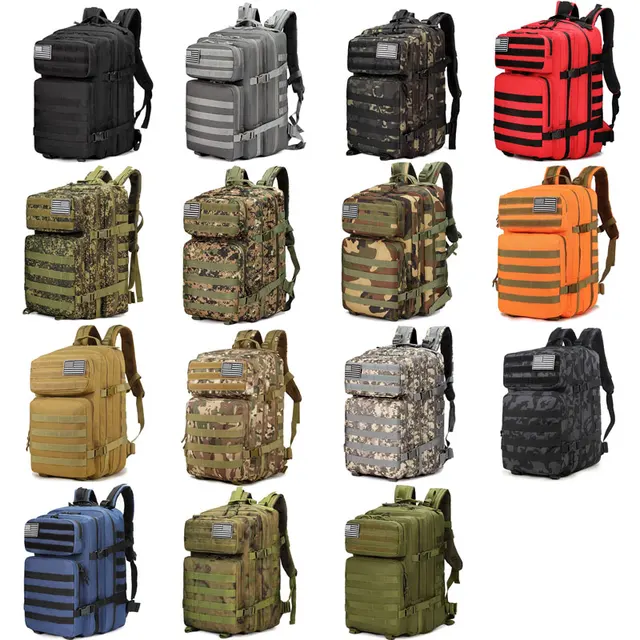 JSH Wholesale Tactical Grabbag Rucksack Multicam Tactical Backpack ForTraveling Tactical Frame Backpack 45L Custom Logo
