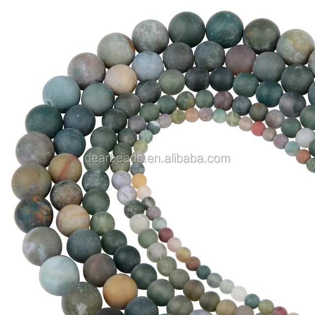 Natural Agate Jasper Loose Stone Beads Frosted Matte Gemstone Beads For  Jewelry Making 4mm 6mm 8mm 10mm 12mm - Buy Natural Agate Jasper Loose Stone  Beads Frosted Matte Gemstone Beads For Jewelry