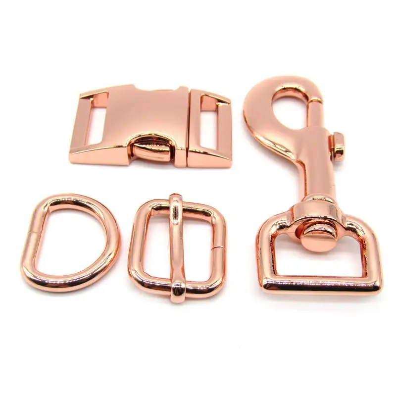 wholesale 10mm/15mm/20mm/25mm/38mm rose gold dog collar