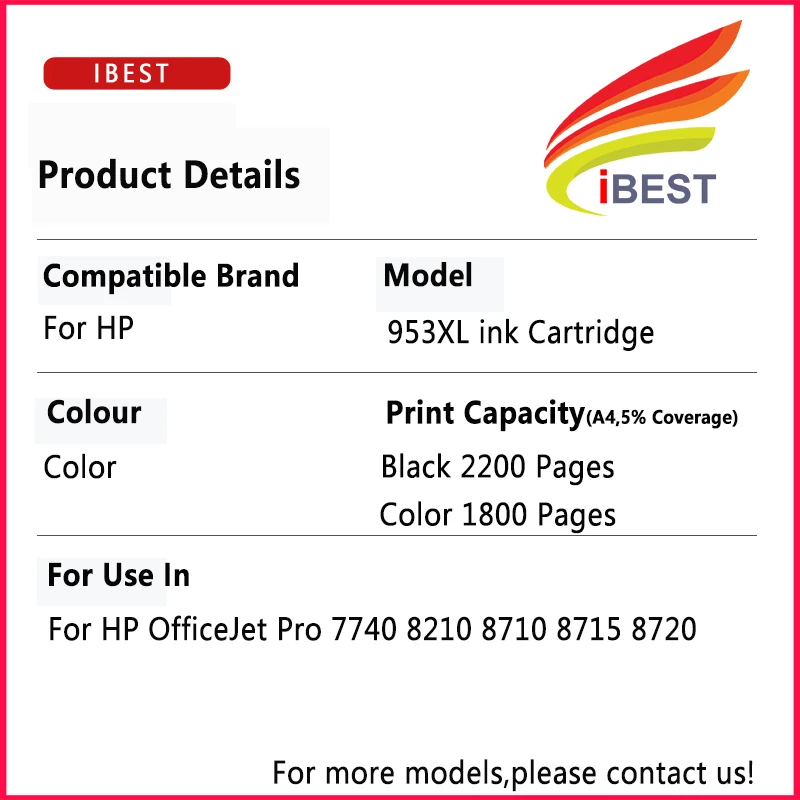 Palmtree 953 XL 953XL Printer Cartridges Multipack Remanufactured - View #6