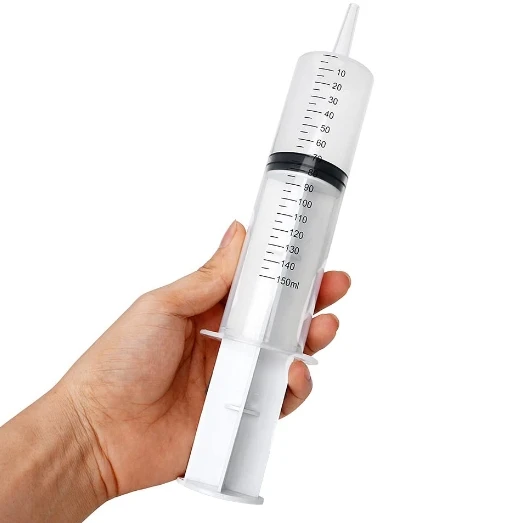 Disposable Plastic Syringe Luer Lock with Cap Needle Animal Pet Birds Bulk Promotional Perfume 5-10-40-cc-50-60-ml-150-250-400