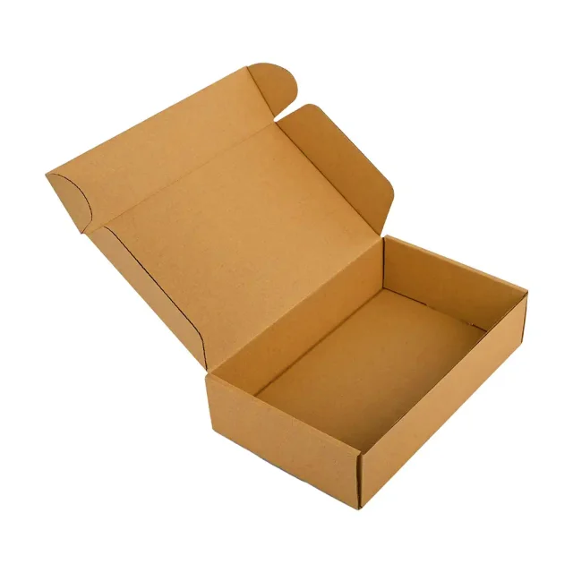 Factory direct sales foldable kraft paper corrugated clothing underwear packaging paper box suitable for express transportation