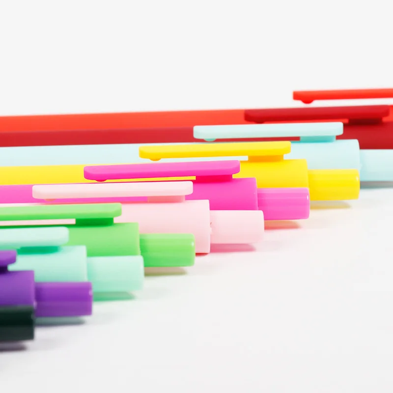 High Quality Multicolorful Macaron Plastic Soft Rubber Ink Promotional Advertising Retractable Gel Pen With Custom LOGO_voghion.com