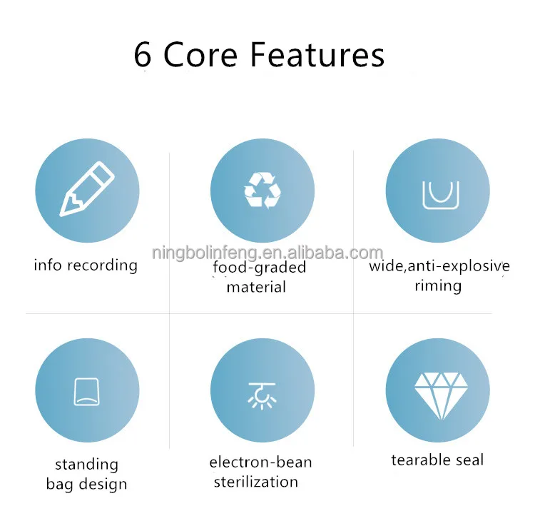 Oem Customized Food Graded Bpa Free Leak Proof Zipper Breast Milk