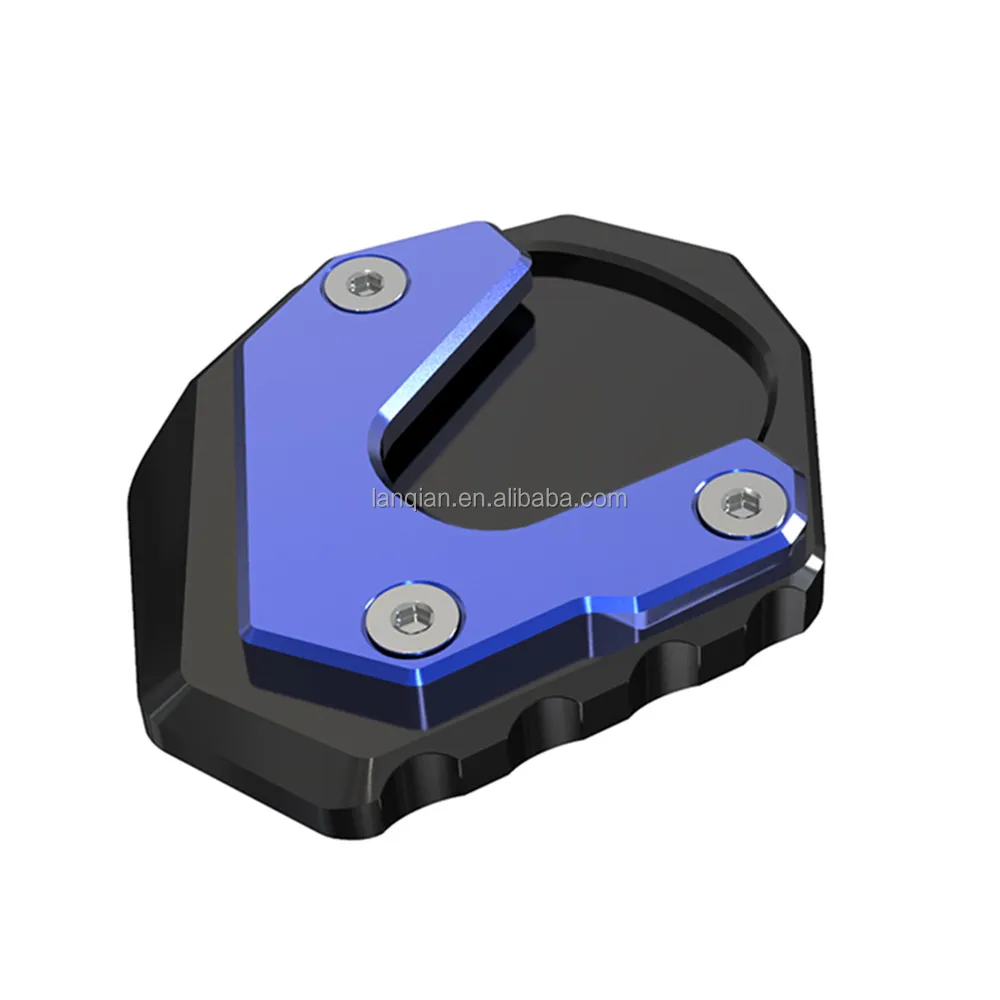 Motorfiets Kickstand Pad - Voor Honda TRANSALP 750 2023-2024 - CNC Aluminium - Zwart