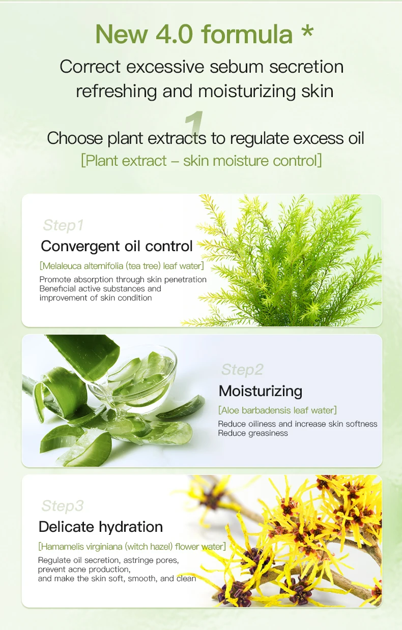 Wholesale Icesea Natural Australian Tea Tree Herbal Sheet Face Moisturizer Pimple Reduction Pore Cleansing Private Label Service(pic3)