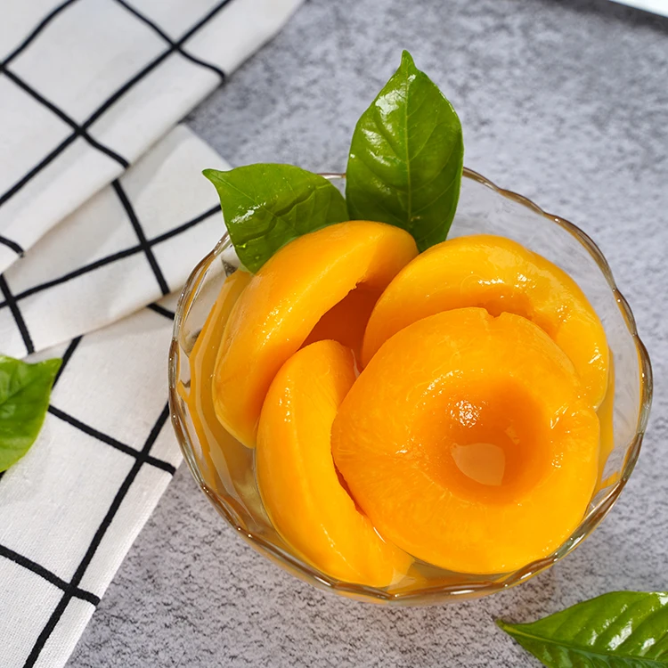 425g/820g/3000g Canned Yellow Peach  in Light Syrup Canned Peach Halves