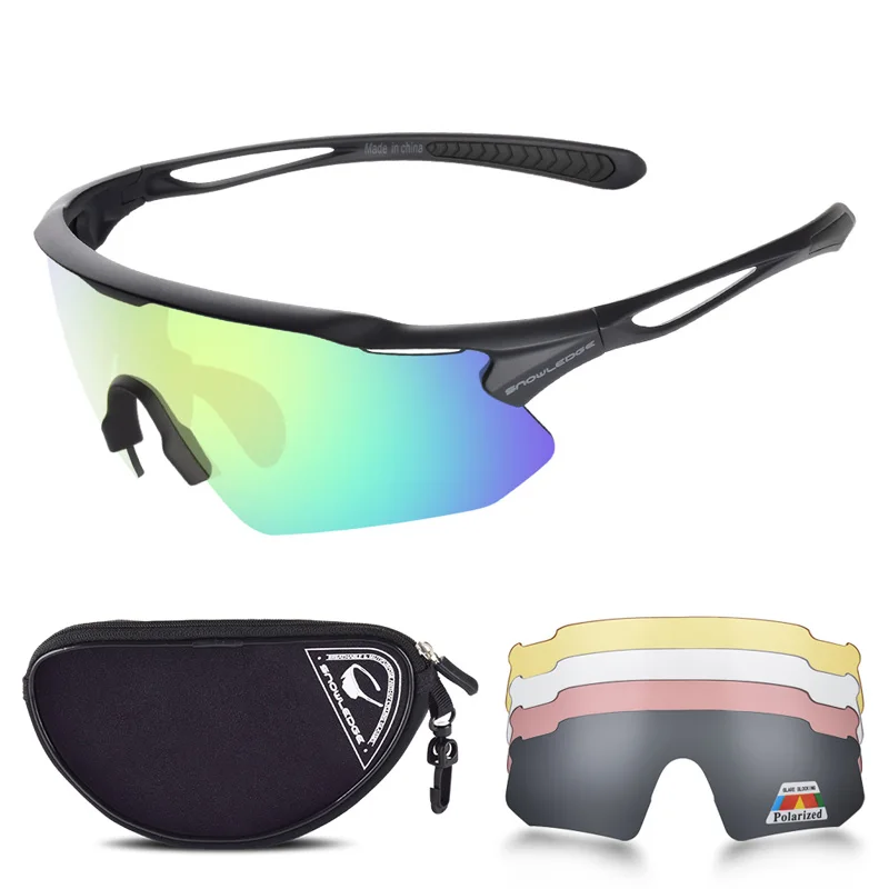Outdoor Sports With 4 Lens Cycling Sun Glasses Bicycle Goggles