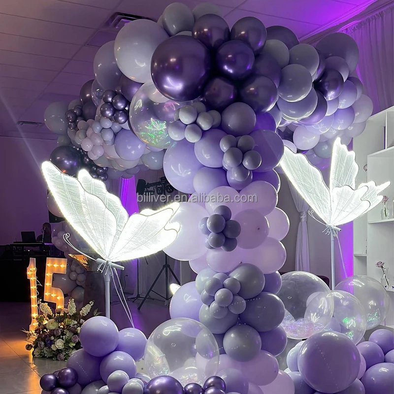 Elegant Wrought Iron Butterfly Floor Lamp LED for Weddings