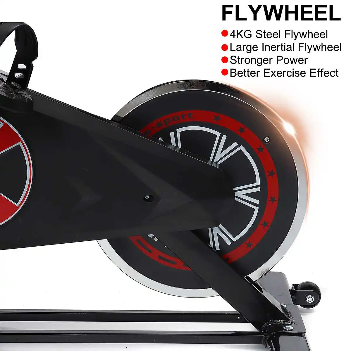 批发/定制高品质静音皮带驱动5千克飞轮健身旋转自行车有氧运动旋转
