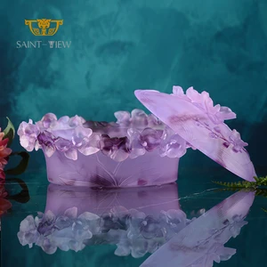 SAINT-VIEW Candy Jars Glass Creative Sugar Bowl with Lid Ramadan Decorations Wedding Gift