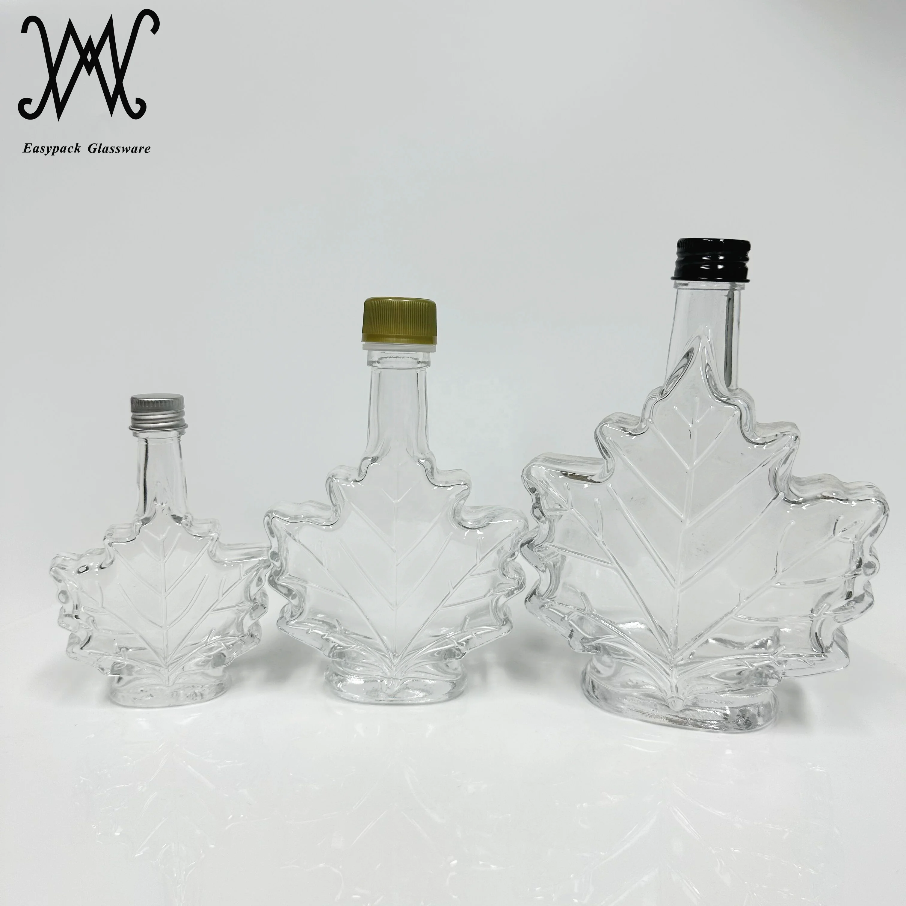 50ml 100ml 250ml Canadian Maple Syrup Glass Bottle with Screw Cap