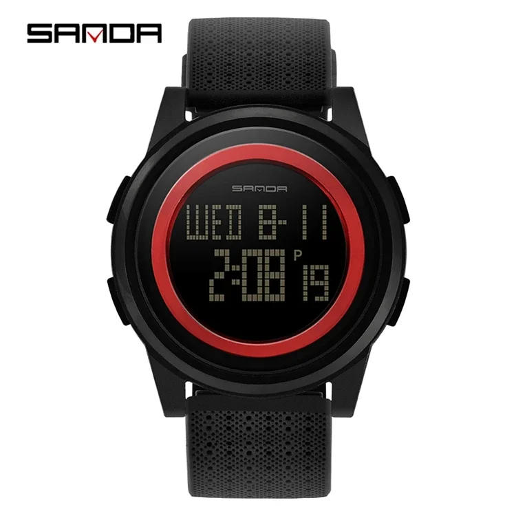 SANDA 337 Stylish Ready Made Ornate Top Quality New Design Original Factory Price on Sale Personalized Men Watch Silicone Strap