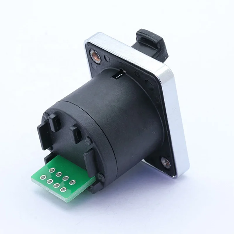 PCB RJ45 Module Connector Waterproof RJ45 Female Socket Connector Panel Mount Ethernet PCB Network Connector