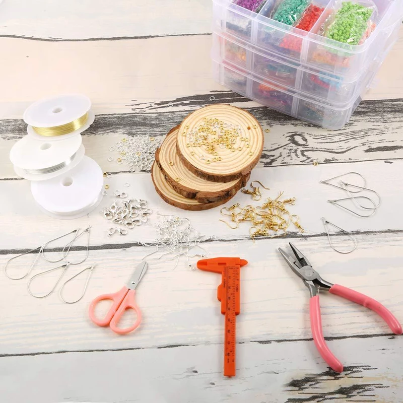 Jewelry Making Kit For Bracelets Beads Charms Findings Jewelry Pliers