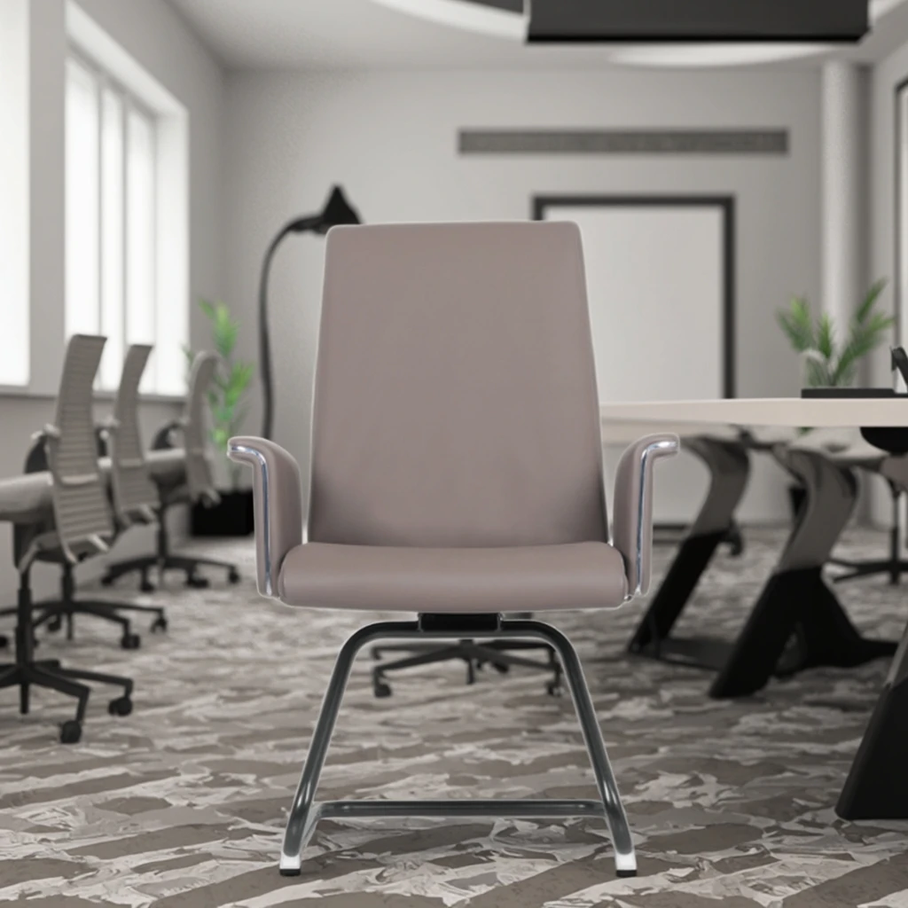 Industrial Style Metal Frame Chair Waterproof PU Leather 42D Sponge Stool Commercial Salon Seating 2