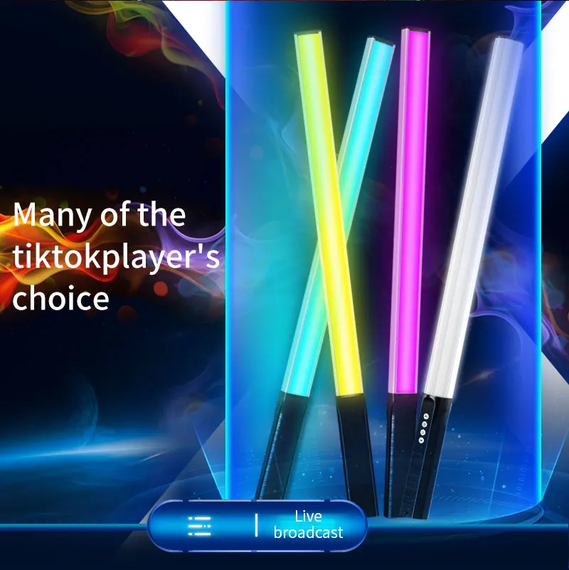 Led Photography Fill Light Stick Portable 60cm Rgb Handheld Led Video