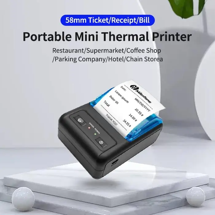 MHT-P11 ハンドヘルドPOSレシートプリンター ポータブルBluetooth 