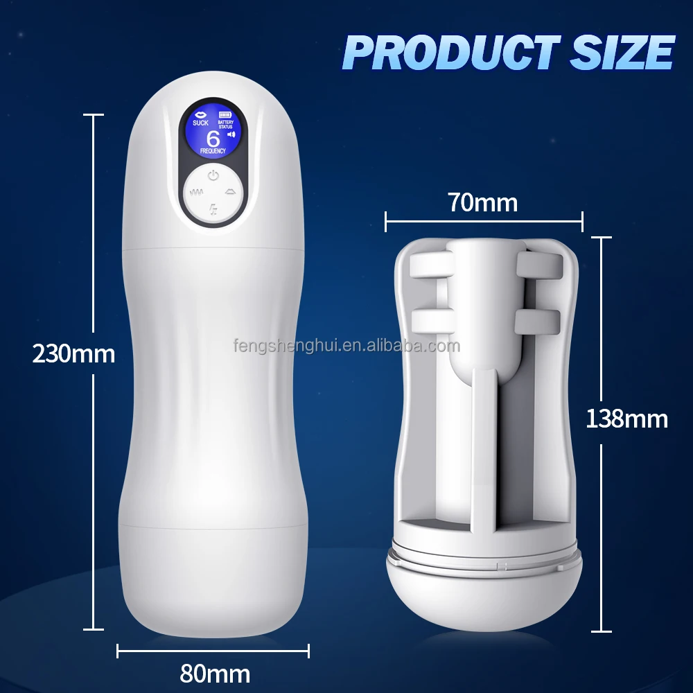 Man Nuo Men's Masturbator with USB Vibrator LED Realistic Vagina Intense Stimulation Sucking Cup Heating Function TPE Material