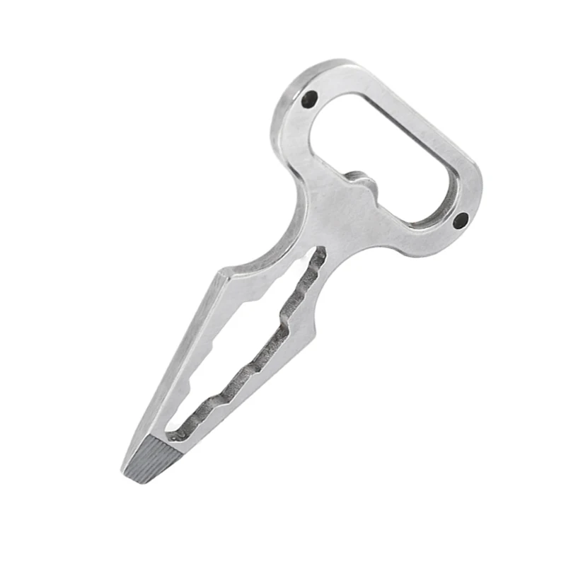 Sheet Metal Processing Outdoor Camping Multi-tool  Gear Bottle Opener Wrench Keychain