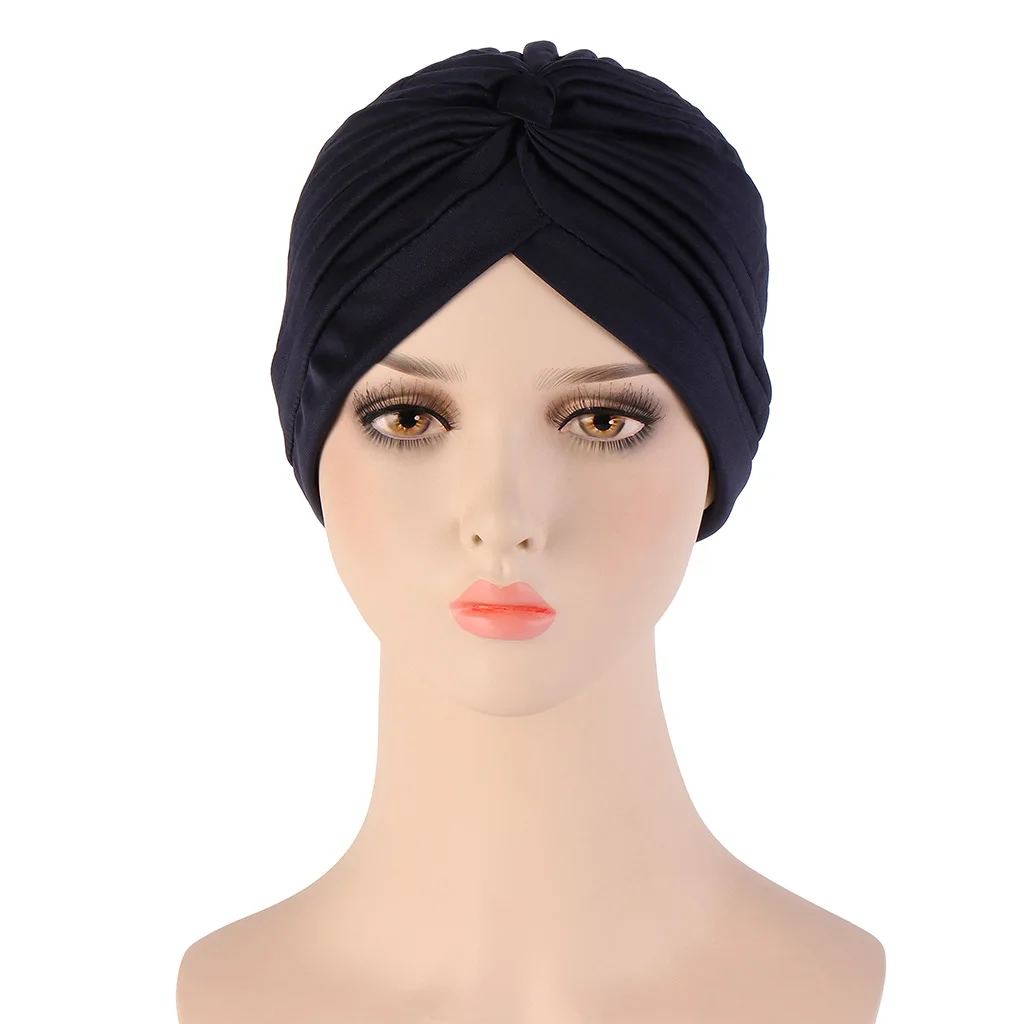 New Soft Solid Color Muslim Ladies Hat Hijab Women Indonesia Muslim Cap