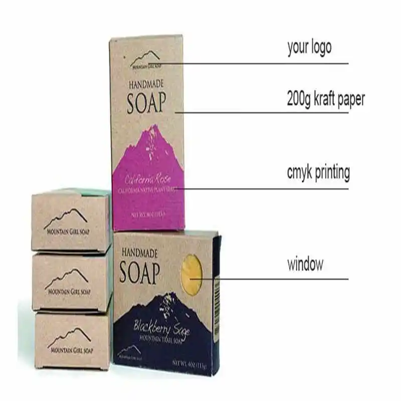 Wholesale Custom Recovery Manually Kraft Soap Box Packaging Carton Packaging Design